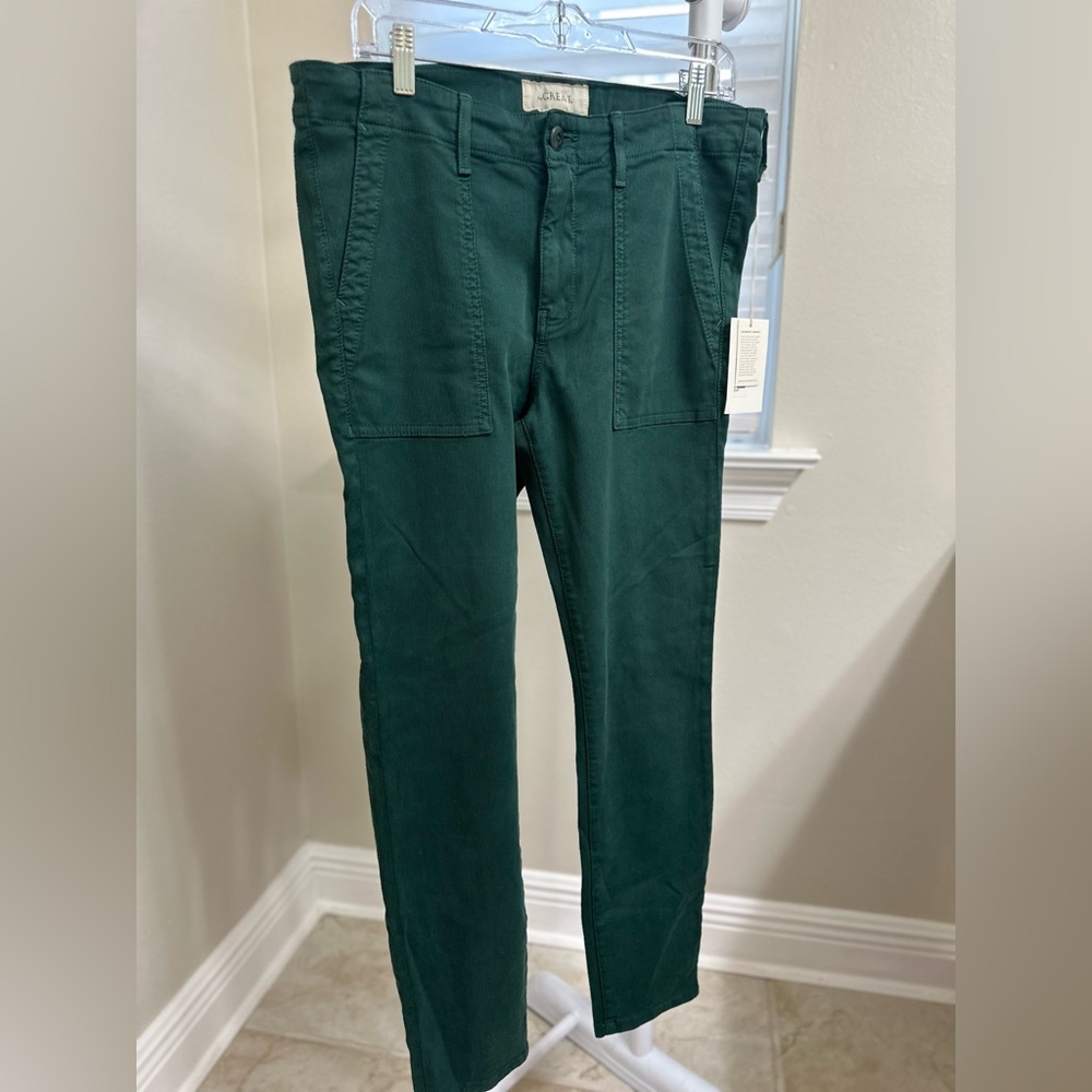THE GREAT. Hunter Green Pants, size 31